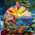 thumbnail image 1 of Canary Islands Christmas Ornament, Ceramic, Acrylic - Travel Souvenir, Festive Tree, Keepsake 2025, Gift for Explorers, Commemorative, Holiday Tree Decoration, 1 of 5