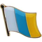 Canary Islands Flag Lapel Pin