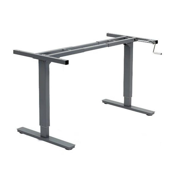 Canary Modern Height Adjustable Crank Desk - Grey