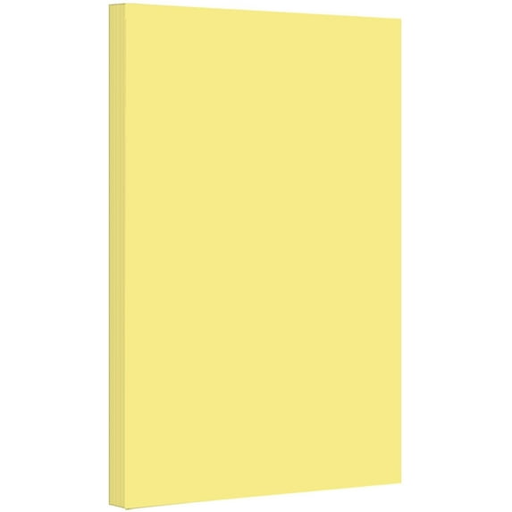 Canary Pastel Color Card Stock | 67Lb Cardstock | 11” x 17” Inches | 50 Sheets Per Pack