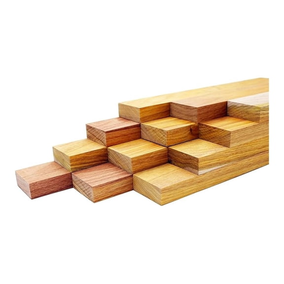 Canary Wood Lumber Boards 3/4" x 2" (4pcs) (3/4" x 2" x 18")