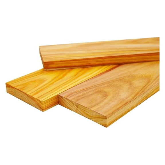 Canary Wood Lumber Boards - 3/4" x 4" (2 Pcs) (3/4" x 4" x 18")