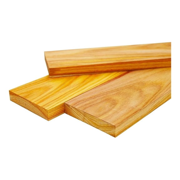 Canary Wood Lumber Boards - 3/4" x 4" (2 Pcs) (3/4" x 4" x 24")