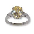 thumbnail image 1 of Canary Yellow CZ classic wholesale ring, 1 of 1
