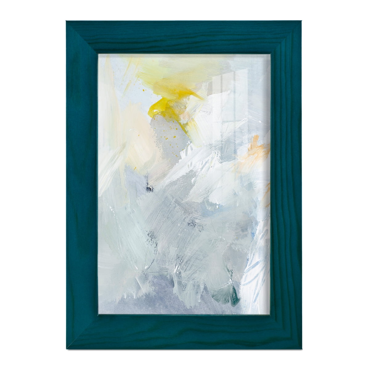 Canary and Sky II - Framed Print w/glass - Ocean Blue