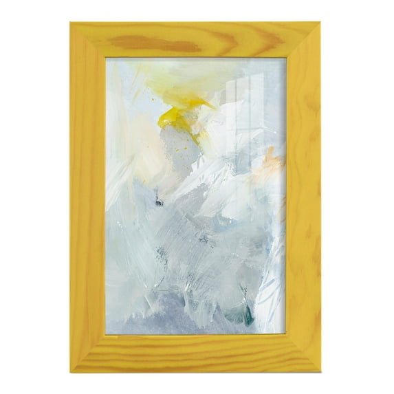 Canary and Sky II - Framed Print w/glass - Sunflower Yellow