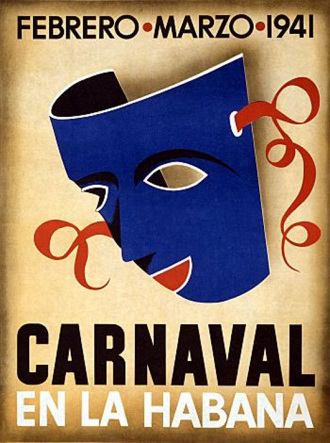 Canaval En La Habana Febrero Marzo 1941 Travel Canvas Art - (24 x 36)
