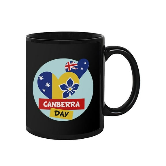 Canberra Australia Flag Hearts Mug - Image by Shutterstock,