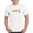 thumbnail image 1 of Canberra Day Cheerful Callygraph T-Shirt Men -Image by Shutterstock, Male XX-Large, 1 of 4