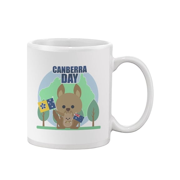 Canberra Day Kangaroo Nature Art Mug - Image by Shutterstock,