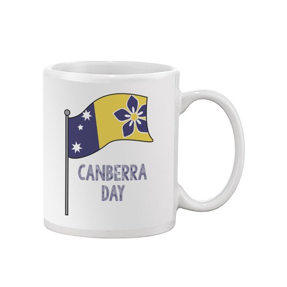 Canberra Day Single Flag Art Mug - Image by Shutterstock,