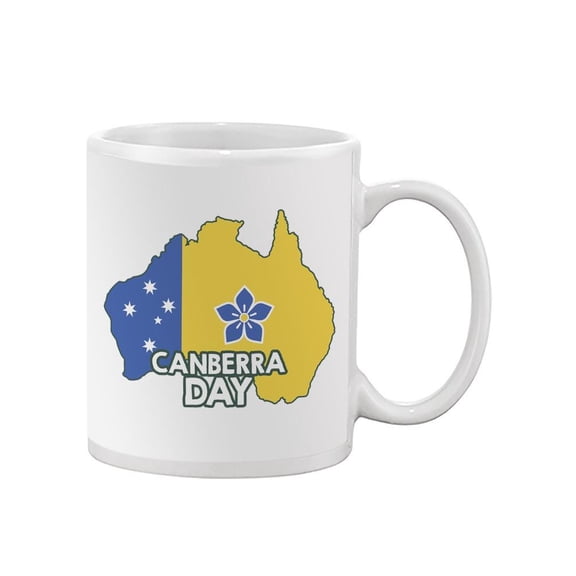Canberra Flag Over Australia Art Mug - Image by Shutterstock,