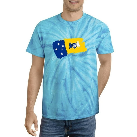 Canberra Flag With Coat Of Arm Tie Dye Cyclone Men -Image by Shutterstock, Male x-Large