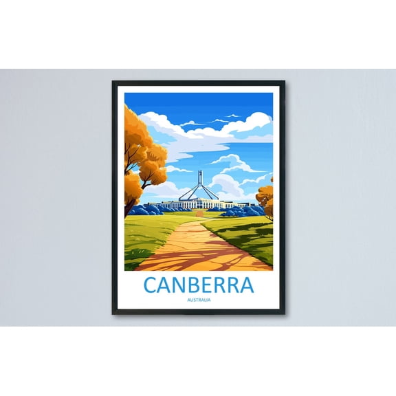 Canberra Scenic Travel Landscape Australia Wall Decor Unframed Paper Print
