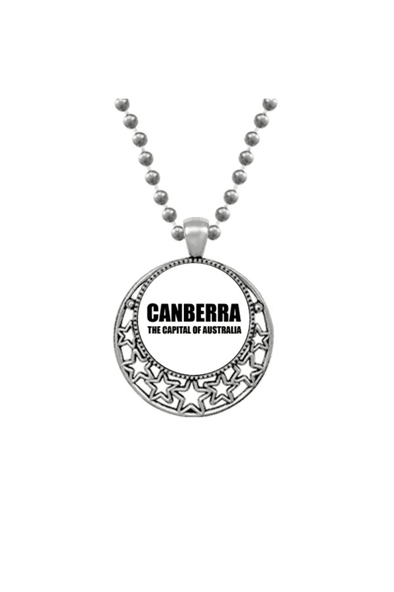 Canberra The Capital Of Austrialia Necklaces Pendant Retro Moon Stars Jewelry