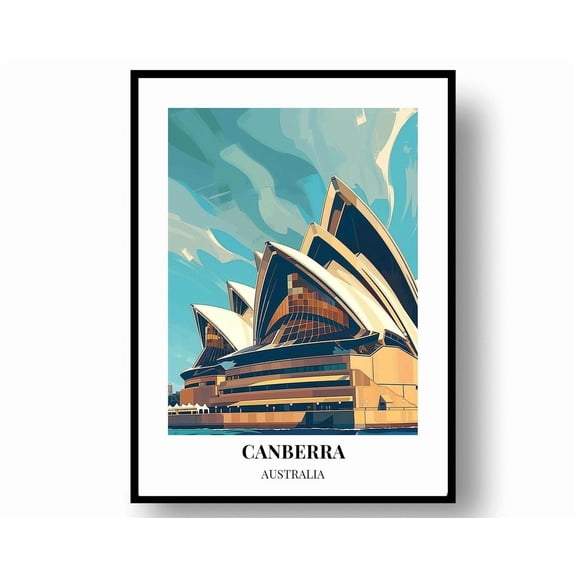 Canberra Wall Art: Travel Poster (Print)