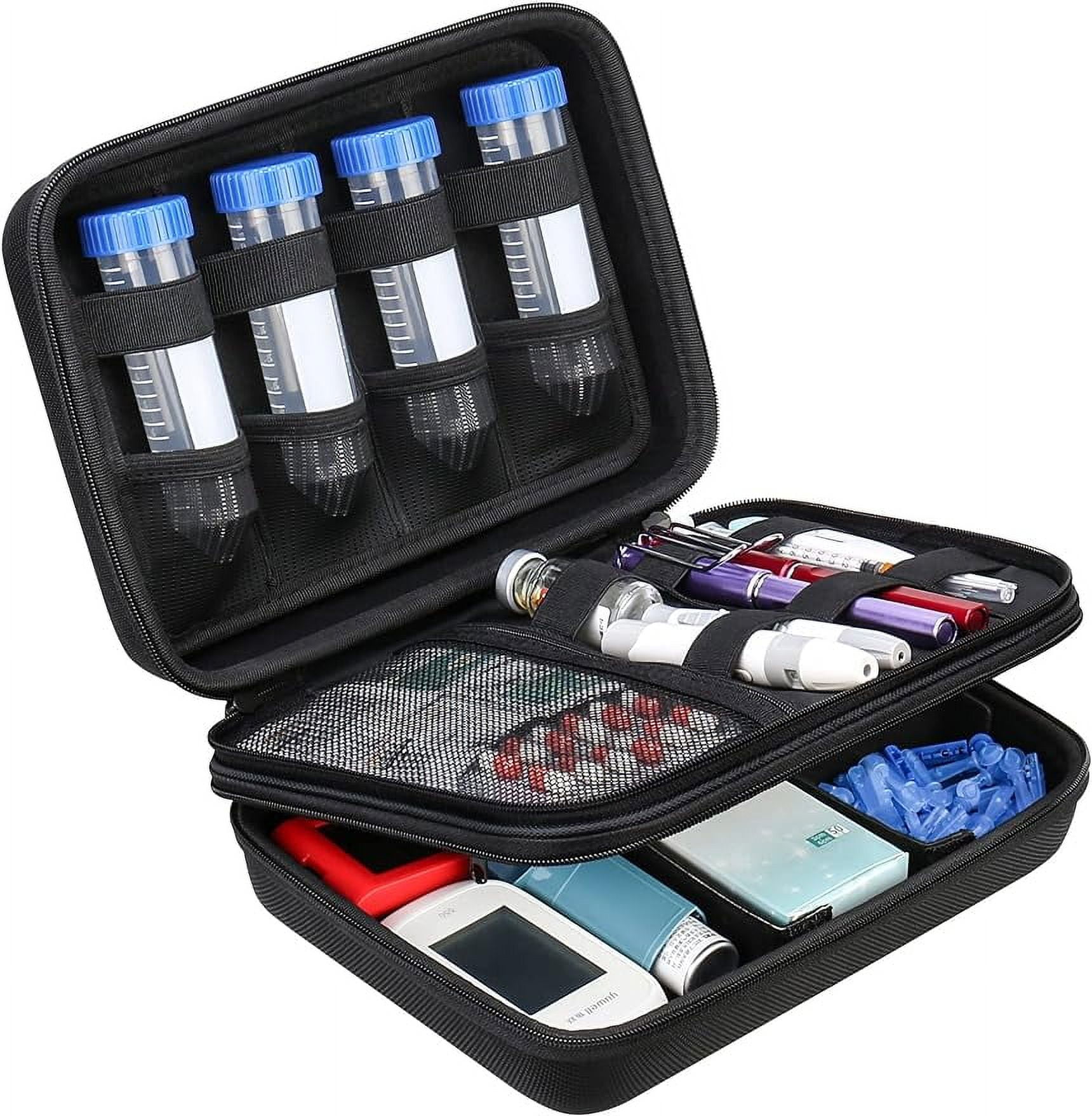 Canboc Diabetic Supplies Travel Case, Carrying Organizer for Glucose