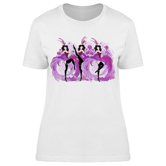 Cancan Dancers Sketch T-Shirt Women -Image by Shutterstock, Female x-Large