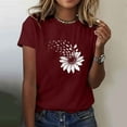 thumbnail image 1 of Cancel Membership T Shirts for Women Short Sleeve Summer Tops Floral Graphic Tees Casual Tunic Cute T-Shirt Loose Fit Crew Neck Blouses Plus Size Basic Shirts Cancel Membership Same Day Delivery, 1 of 4