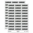 thumbnail image 1 of Canceled Bold Sticker Set - White - Gloss Finish - 1.75" Medium, 1 of 7