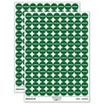 thumbnail image 1 of Cancelled Bold Text 200+ Round Stickers - Dark Green - Gloss Finish - 0.50" Size, 1 of 3