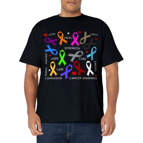 Cancer Awareness - Fight Cancer Ribbons T-Shirt
