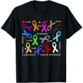 thumbnail image 1 of Cancer Awareness - Fight Cancer Ribbons T-Shirt, 1 of 4