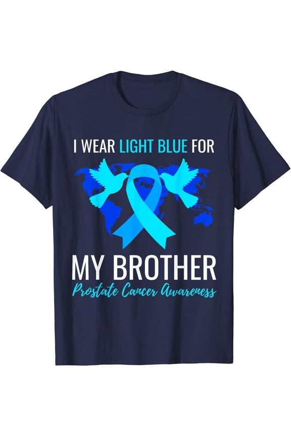 Cancer Awareness I Wear Light Blue For My Brother Support Graphic T-Shirt