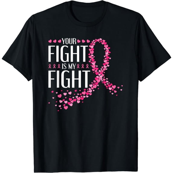 Cancer Awareness Pink Ribbon Strong Warrior T-Shirt