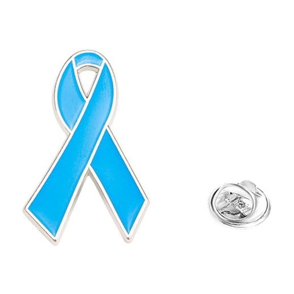 Cancer Awareness Ribbon Brooch - Official Educational Badge Stylish Gold Plated Lapel Pin for Events and Memorial Jewelry