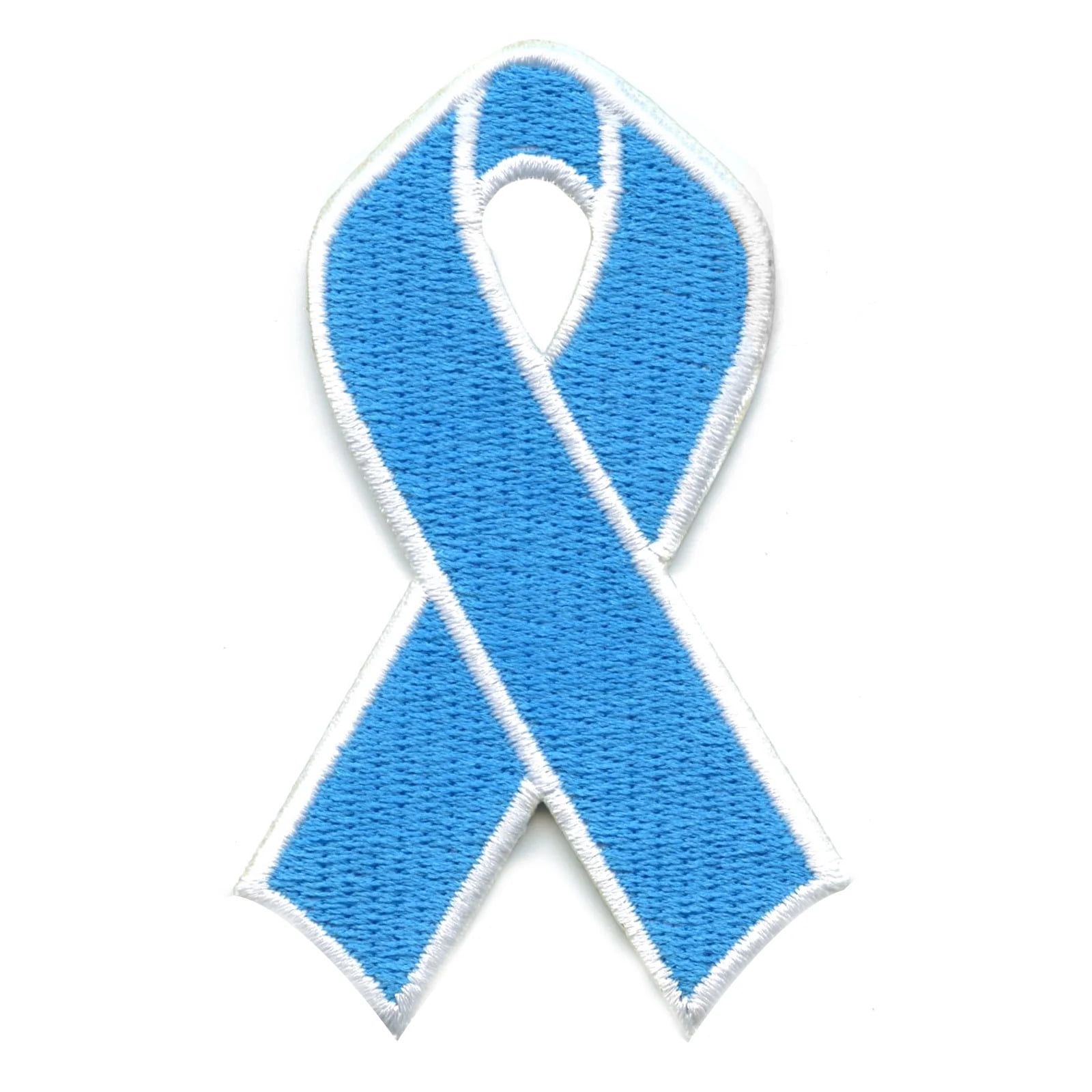 DARK BLUE RIBBON FOR COLON CANCER AWARENESS PATCH IRON ON