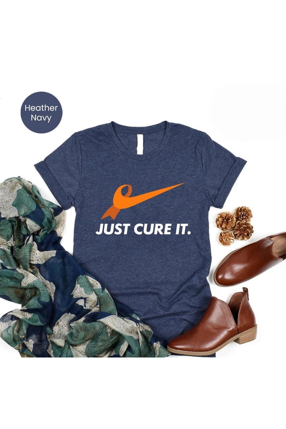 Cancer Awareness Shirt: "Just Cure It" Ribbon Tee TSHIRT All Size S-5XL