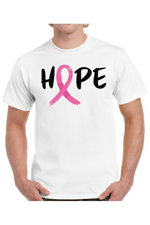 Cancer Awareness Shirt for Men - Breast Cancer Awareness Month Walk - Hope Support