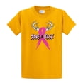 thumbnail image 1 of Cancer Awareness Short Sleeve T-shirt Save A Rack Antlers Ribbon-Gold-XXXL, 1 of 4