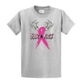 thumbnail image 1 of Cancer Awareness Short Sleeve T-shirt Save A Rack Antlers Ribbon-Lightgrey-XXL, 1 of 4