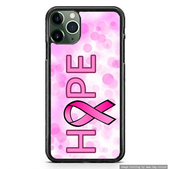 Cancer Awareness Support Slim Pink Hope Shockproof Hard Rubber Custom Case Cover For iPhone 13 Pro Max 12 11 X Xs
