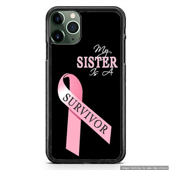Cancer Awareness Support Survivor Sister Slim Shockproof Hard Rubber Custom Case Cover For iPhone 13 Pro Max 12 11 X Xs