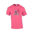 thumbnail image 1 of Cancer Awareness T-shirt Sock It to Cancer Monkey Cute Fund Raising Support Breast Raise Unisex Tee Shirt -Neonpk-Large, 1 of 6