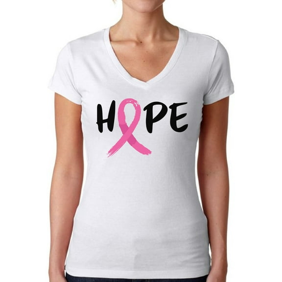 Cancer Awareness Tshirt for Women - Breast Cancer Awareness Month Walk - Hope Support