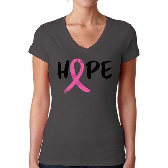 Cancer Awareness Tshirt for Women - Breast Cancer Awareness Month Walk - Hope Support