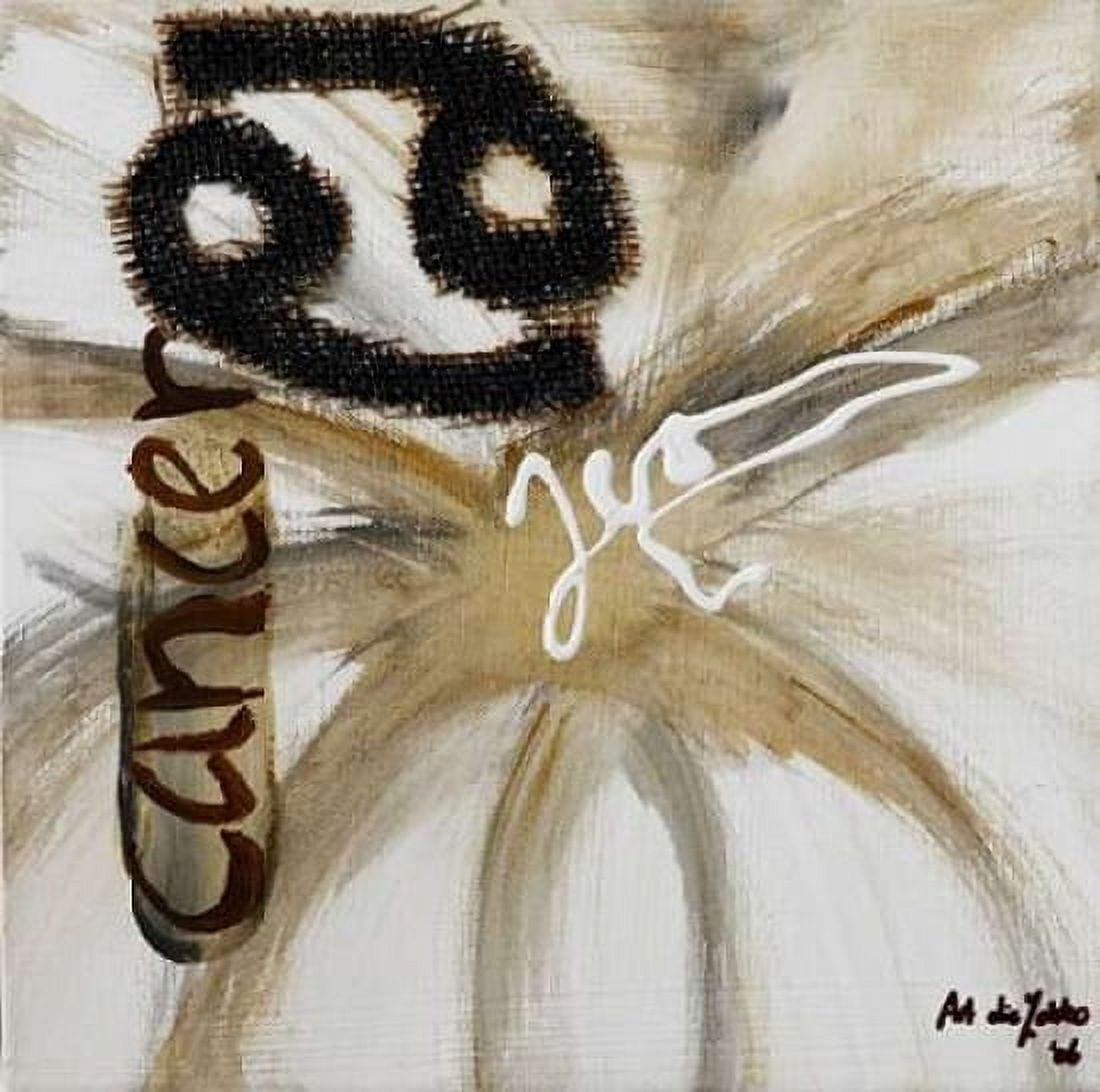 Cancer Canvas Art - Art die Zakko (24 x 24)
