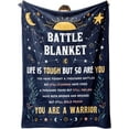 thumbnail image 1 of Cancer Care Gifts for Women, Get Well Soon Gifts Blanket for Her Him, Cancer Fighter Inspirational Quote Chemo Patient Gift - Meaningful Caring Message Battle Blanket, 1 of 6