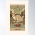 thumbnail image 1 of Cancer Cat Poster Wall Art, Modern Wall Decor For Living Room Bedroom, 12x18 UNFRAMED, 1 of 3