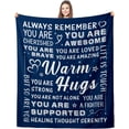 thumbnail image 1 of Cancer Comfort Gifts Hug Blanket for Him Her, Cancer Gifts for Men, Feel Better Gifts for Men, Life Comfort Blanket, Get Well Blanket 50x60, Get Well Soon Gifts Christmas Blanket, 1 of 6