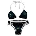 thumbnail image 1 of Cancer Constellation Detachable Sponge Adjustable Strap Bikini Set Swim Wear 2-Pack Beach Swimsuit, 1 of 6