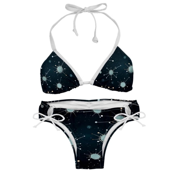 Cancer Constellation Detachable Sponge Adjustable Strap Bikini Set Two-Pack Swim Suits for WomenToolStrip with applicable scenes