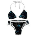 thumbnail image 1 of Cancer Constellation Detachable Sponge Adjustable Strap Bikini Set Two-Pack Swimsuit Women Bikini Sets, 1 of 1