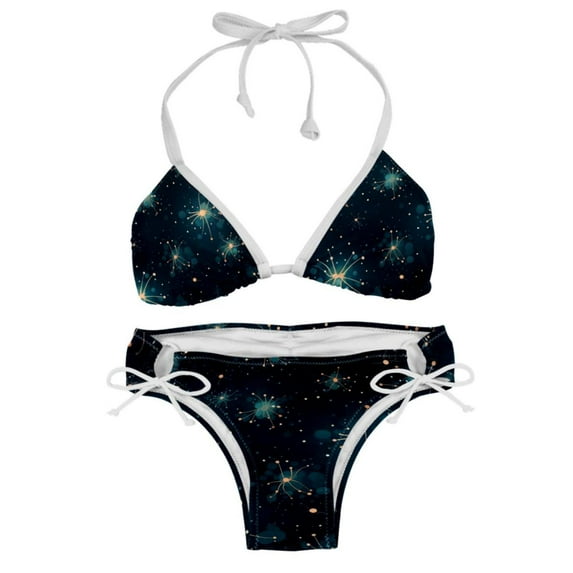 Cancer Constellation Detachable Sponge Adjustable Strap Bikini Set Two-Pack Swimsuit Women Swim Suit
