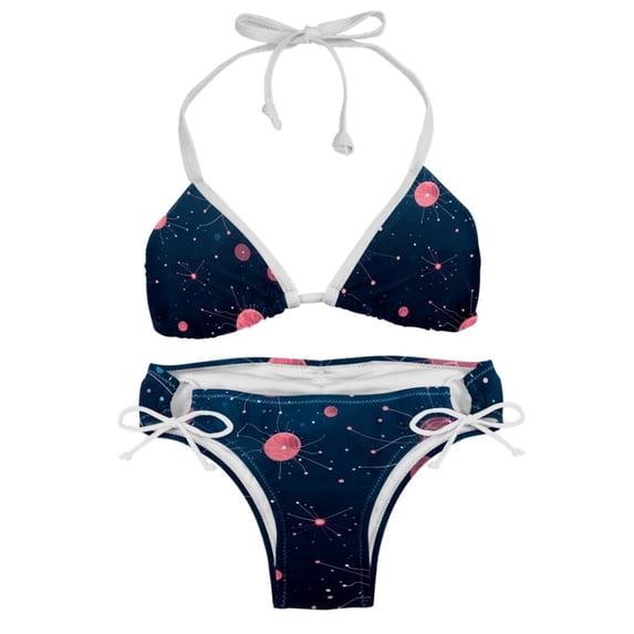 Cancer Constellation Swim Wear Bikini Set with Detachable Sponge & Adjustable Strap, Two-Pack for Versatile Swimming Suit Styles