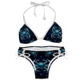 thumbnail image 1 of Cancer Constellation Women's Bikini Set with Detachable Sponge, Adjustable Strap | 2-Pack, Beachwear, Poolside, Swimsuit., 1 of 6